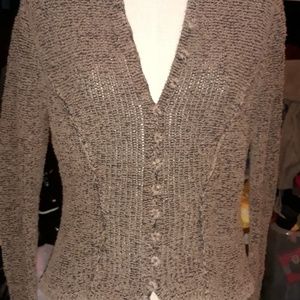 Brenda Serper brown sweater
